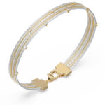 GUESS-STEEL-KALYBE-JUBB05387JWYGRHL-Χειροπέδα-Δίχρωμη-Με-Πέτρες