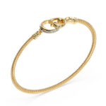 GUESS-STEEL-KALYBE-JUBB05399JWYGL-Βραχιόλι-Χρυσό-Με-Λογότυπο-Με-Πέτρες