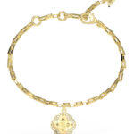 GUESS-STEEL-WILD-FLOWER-JUBB05509JWYGL-Βραχιόλι-Χρυσό-Με-Φύλλο-Με-Πέτρες