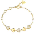 GUESS-STEEL-BY-YOUR-SIDE-JUBB06071JWYGL-Βραχιόλι-Χρυσό-Με-Καρδιές