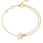 GUESS-STEEL-ICONIQUE-JUBB05538JWYGL-Βραχιόλι-Χρυσό-Με-Αστέρι-Με-Πέτρες