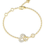 GUESS-STEEL-LOVE-BITES-JUBB06052JWYGL-Βραχιόλι-Χρυσό-Με-Καρδιές-Και-Λογότυπο