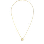 GUESS-STEEL-ICONIQUE-JUBN05545JWYGT-U-Κολιέ-Χρυσό-Με-Αστέρι-Και-Λογότυπο