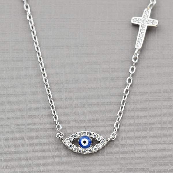 Κολιέ ασημένιο  κωδ. KS/402