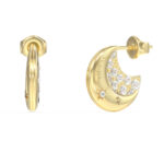 GUESS-STEEL-AURORA-JUBE06229JWYGT-U-Κρίκοι-Χρυσοί-Με-Πέτρες