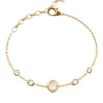 GUESS-STEEL-JAIPUR-SPLENDOR-JUBB06149JWYGL-Βραχιόλι-Χρυσό-Με-Πέτρες-Και-Λογότυπο