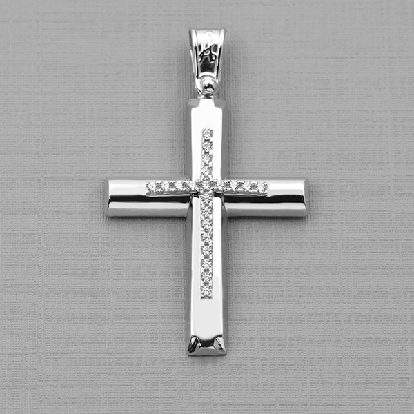 Σταυρός λευκόχρυσος Κ14 Κωδ. ΣΤΑΧ/362