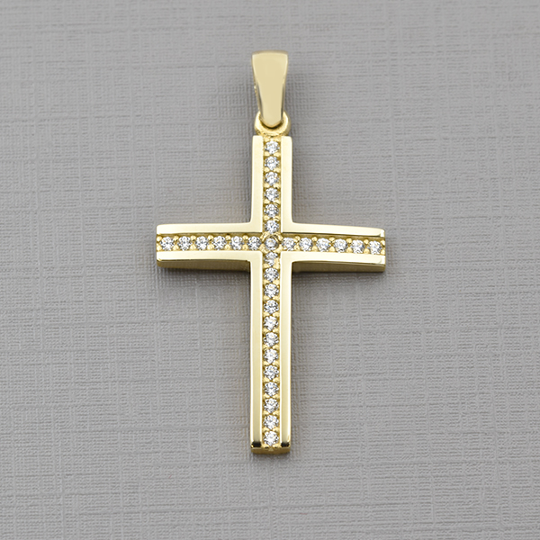 Σταυρός χρυσός Κ14 Κωδ. ΣΤΑΧ/376
