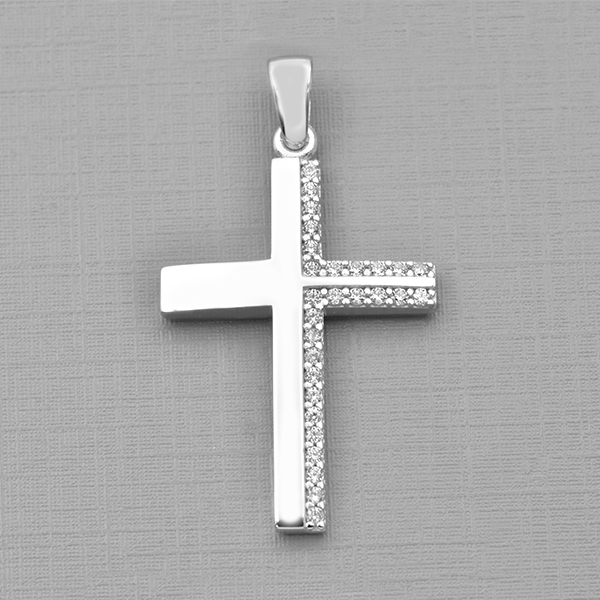 Σταυρός λευκόχρυσος Κ14 Κωδ. ΣΤΑΧ/384