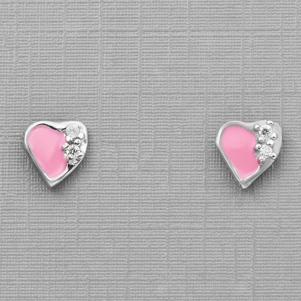 Σκουλαρίκια παιδικά ασημένια  Κωδ:  ΣΚΑΠ/128