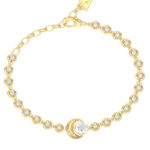 GUESS-STEEL-AURORA-JUBB06235JWYGL-Βραχιόλι-Χρυσό-Με-Πέτρες-Με-Σχέδιο-Με-Πέτρα-Και-Λογότυπο