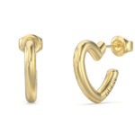 GUESS-STEEL-ICONIQUE-JUBE05535JWYGT-U-Σκουλαρίκια-Χρυσά-Καρδιές-Με-Λογότυπο