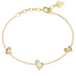 GUESS-STEEL-GOLDEN-LOVE-JUBB06451JWYGL-Βραχιόλι-Χρυσό-Με-Καρδιές